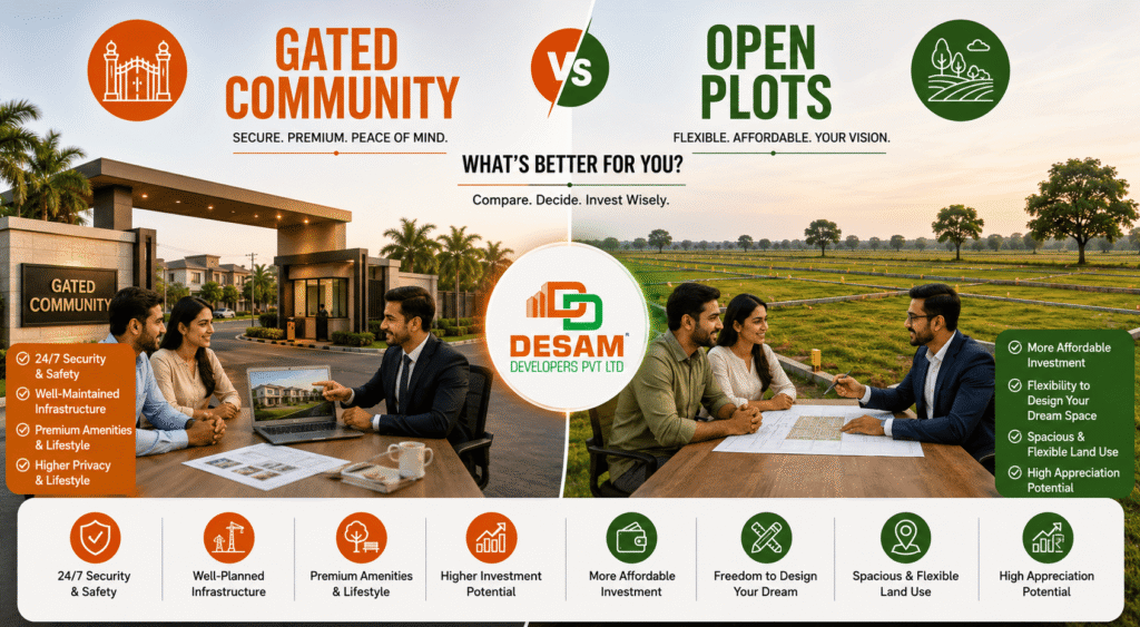 Gated Community Plots vs Open Plots blog