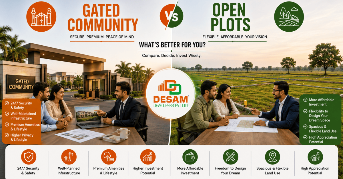 Gated Community Plots vs Open Plots blog